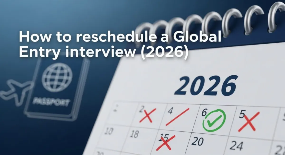Rescheduling Global Entry in 2026: Step-by-Step + How to Find an Earlier Date